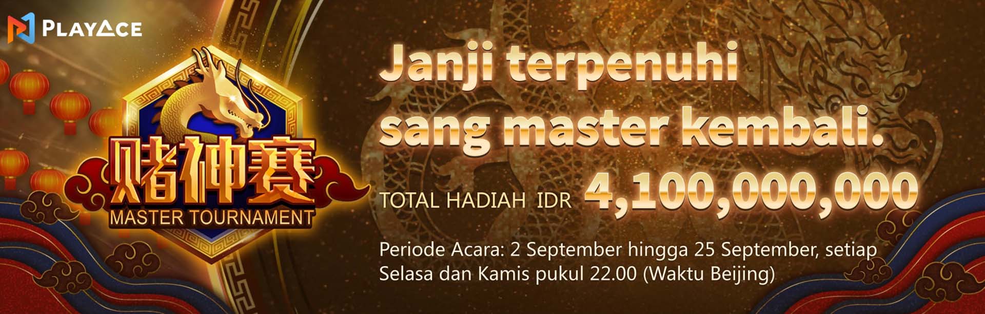 PLAYACE - MASTER TOURNAMENT! JANJI TERPENUHI SANG MASTER KEMBALI!